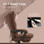 Fauteuil de bureau Executive avec massage à 6 points, fauteuil de bureau d'ordinateur en microfibre, fauteuil inclinable chauffant avec repose-pieds, accoudoir, double rembourrage