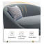 Chaise longue en velours de bois massif de style italien de luxe légère pour chambre à coucher et salon
