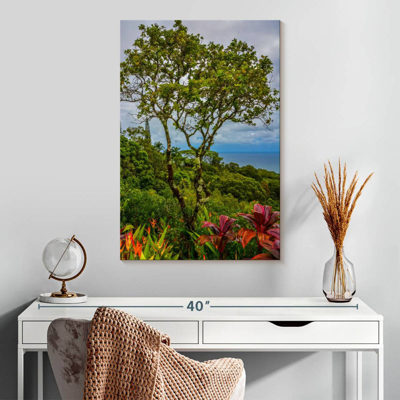 Harnek, Hawaï, arbres tropicaux, H 30 po x l 20 po