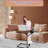 C Shaped End Table For Couch Small Side Tables For Bedroom With Storage Bag Sofa Table For Small Spaces Morden TV Tray Table With Metal Frame For Living Room Suitable As Bedside Coffee Laptop Table
