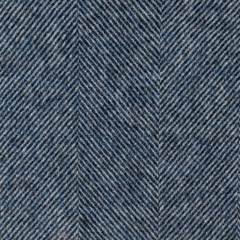 Jeté tissé en laine d'agneau Shetland, Bleu marine