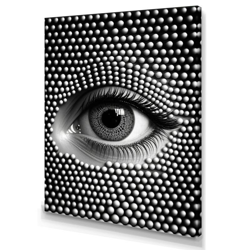 «Eye in Circular Infinity II», reproduction sur toile, L 12 po x H 20 po, Toile tendue