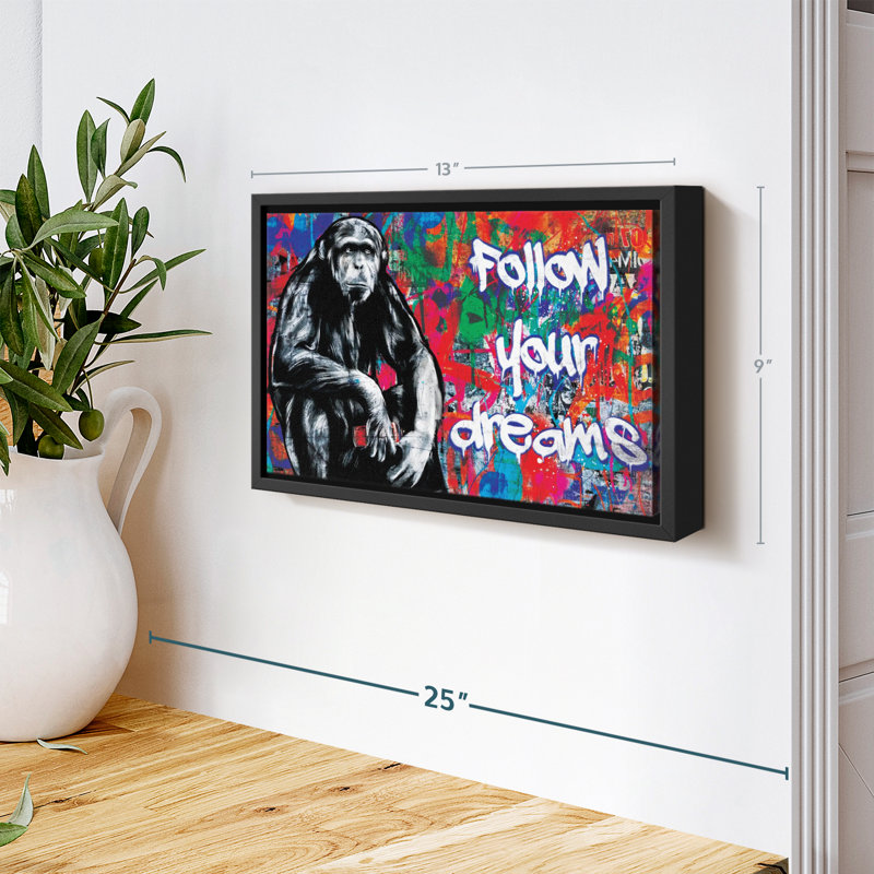 " Chimpanzee Graffiti ", 13" H x 9" W