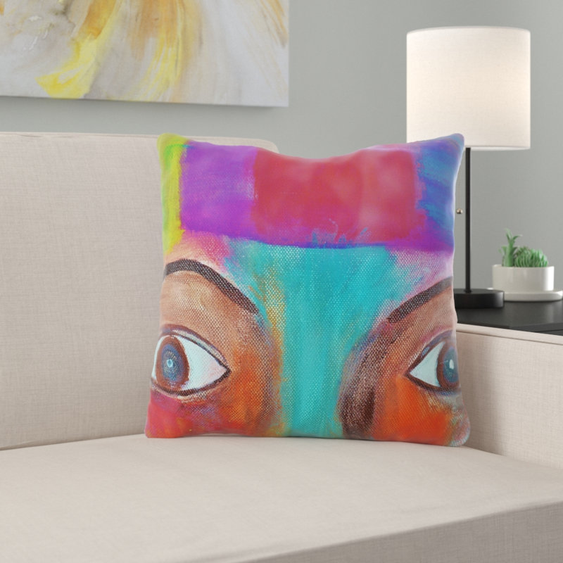 Housse de coussin d'extérieur carré Bitterer, Microsuède, Intérieur