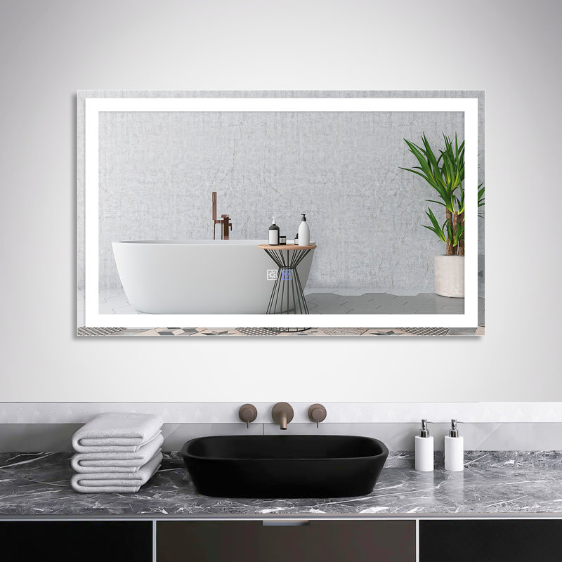 Kolston Metal Rectangle Wall Mirror, 24" x 40"