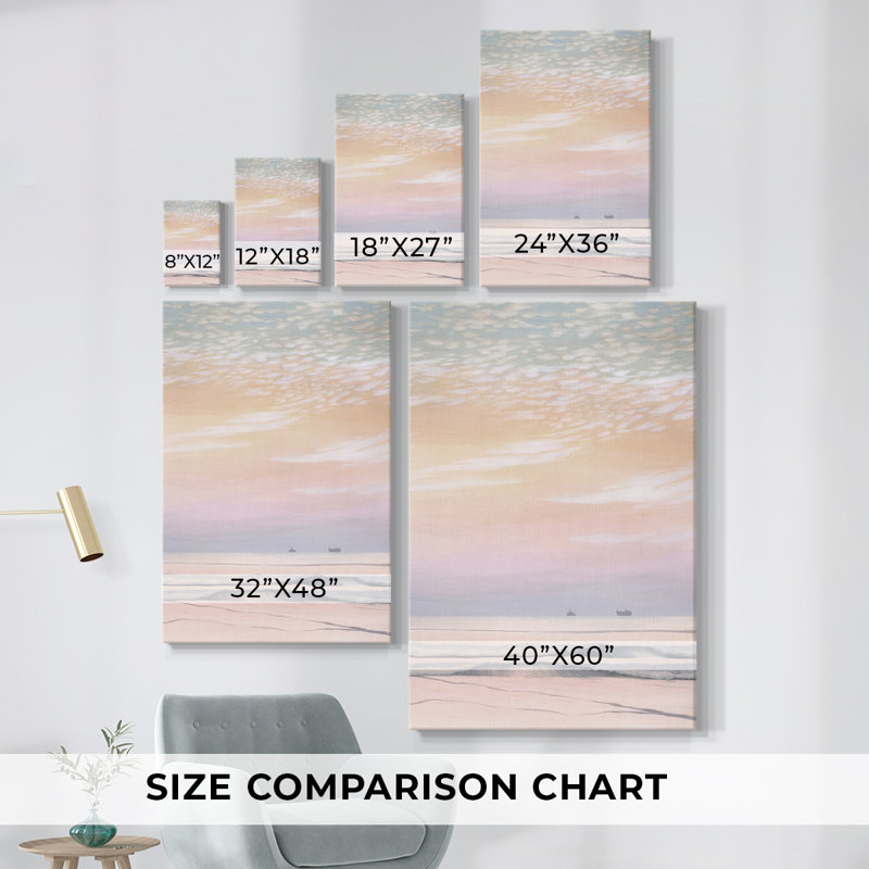 Crystal Shores II - Cavas enveloppés de galerie, H 12 po x l 8 po