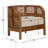 32" Wide Linen Barrel Chair