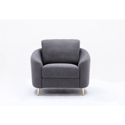 Yuina Gray Linen Chair
