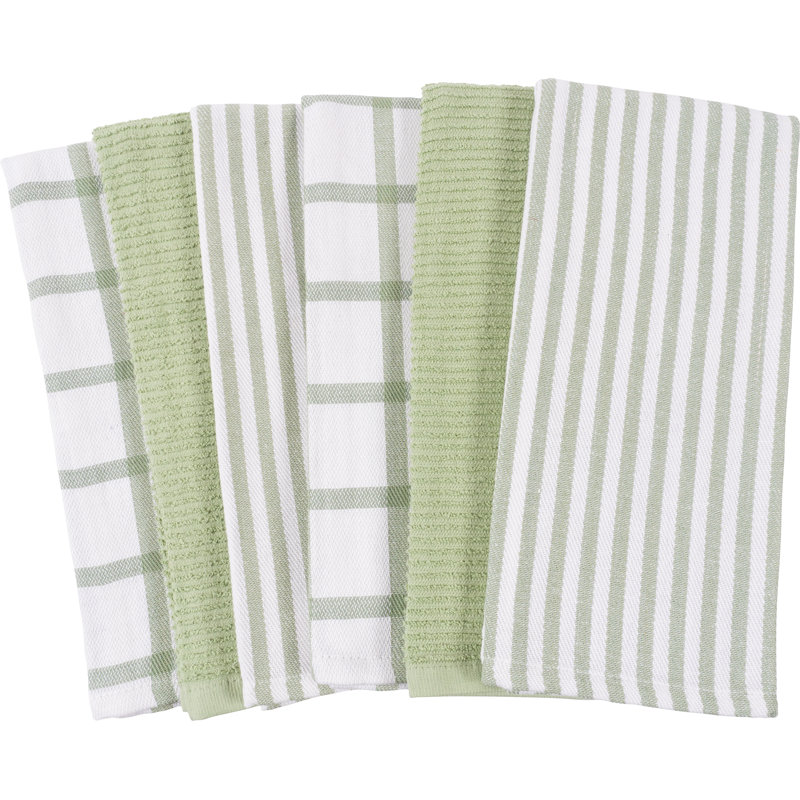 Ensemble de draps plats et ondulés, Sauge