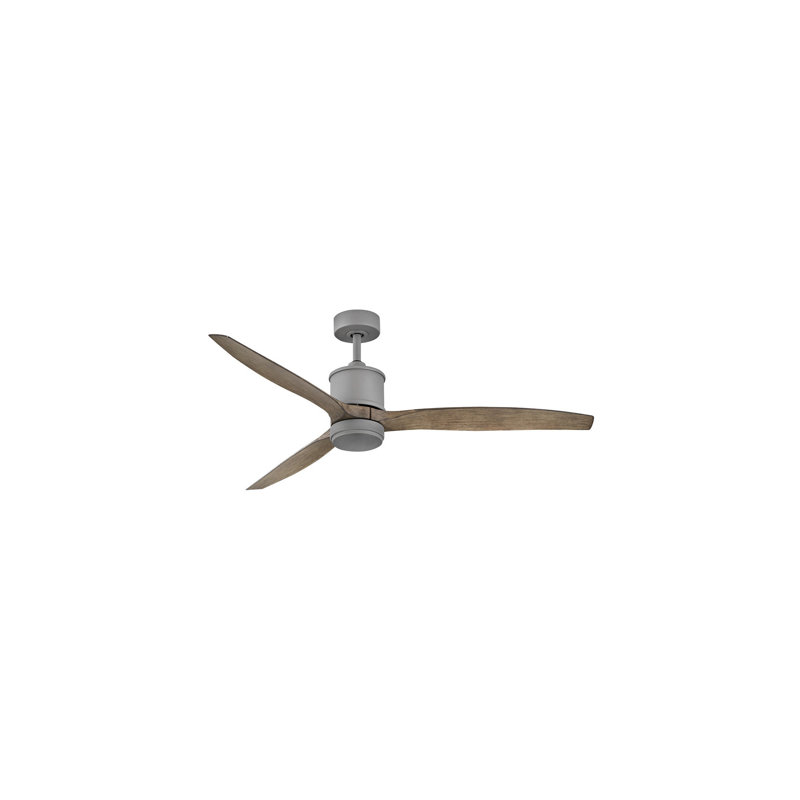 Ventilateur de plafond à hélice à 3 pales de 60 po avec commande murale et ensemble d'éclairage inclus Hover, Graphite