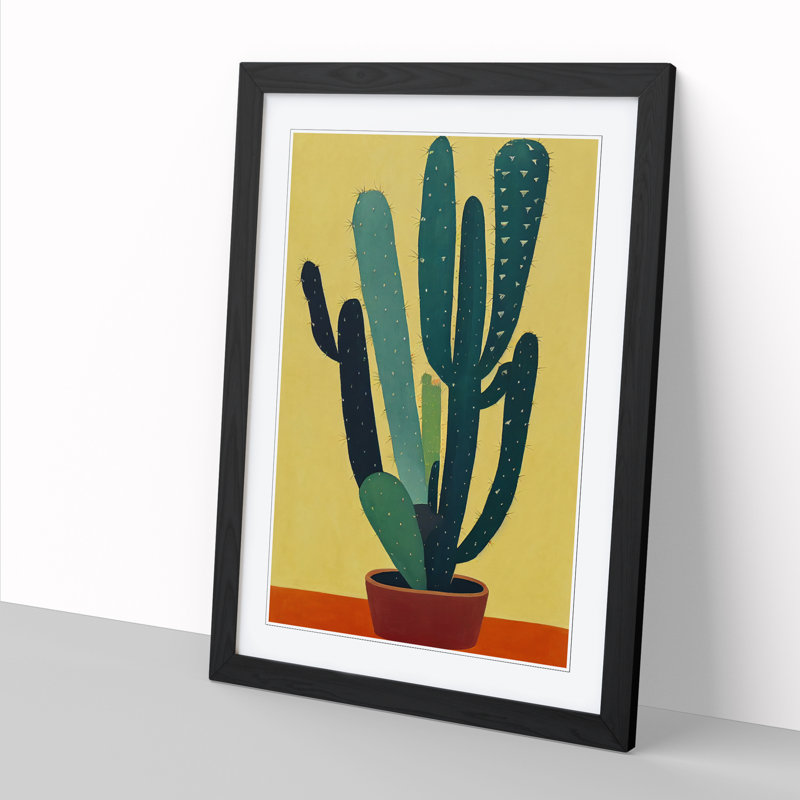 Cactus Cacti Vol.1 Framed Print, Black Framed, 46cm H x 34cm W x 2cm D