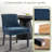 Corduroy Upholstered Solid Wood Dining Chair Side Chair (Set of 6)-105356789