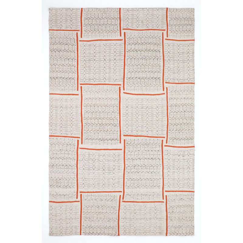 Tapis intérieur / extérieur à carreaux Bovin, Rectangle de 5 pi x 8 pi