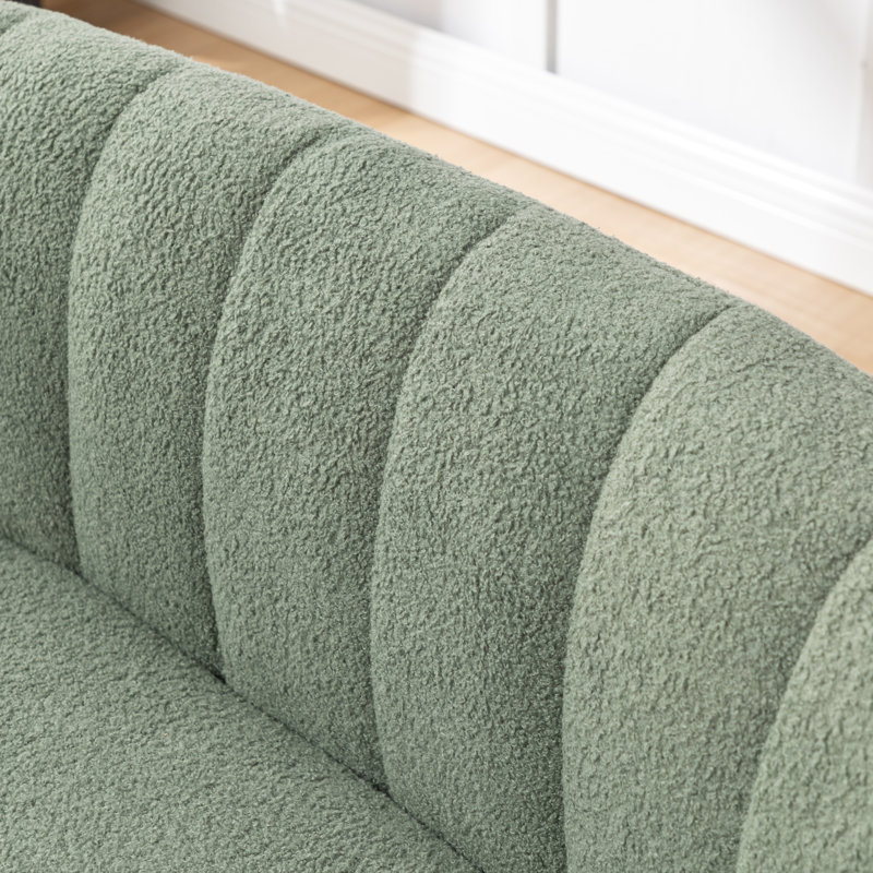 Bula 50'' Upholstered Loveseat, Green