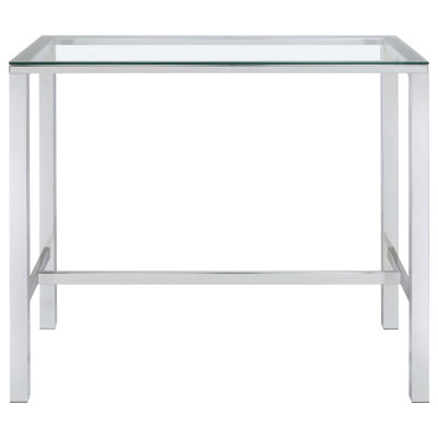 Julessa Glass Top Metal Base Dining Table