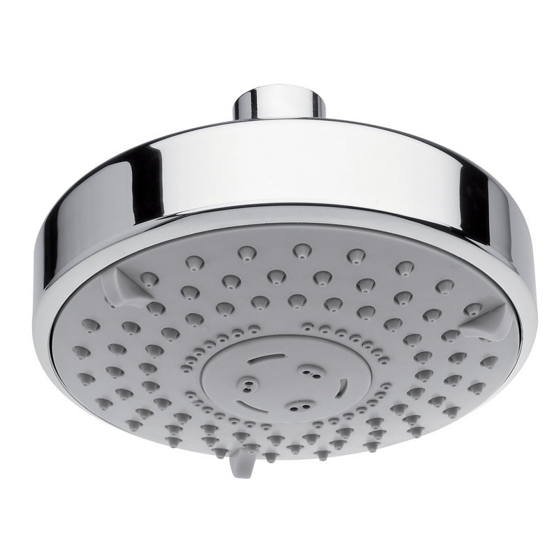 Massage/Jet and Rain Fixed Shower Head 1.75 GPM, Brushed Nickel