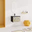 Ensemble de meuble-lavabo mural flottant 24 po avec lavabo en céramique et porte d'armoire à fermeture en douceur-1254964325