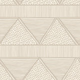 Triangle Lines 33' L x 20.5" W  Wallpaper Roll