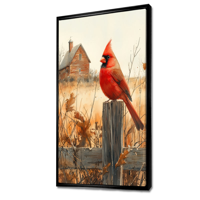 Lanford - Animals Canvas Wall Art, H 60 po x l 28 po, Black, Impression encadrée flottante