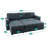 Gadalia L-Shaped Velvet Sleeper Sofa Reversible couch Pull Out Couch with storage chaise-20531766