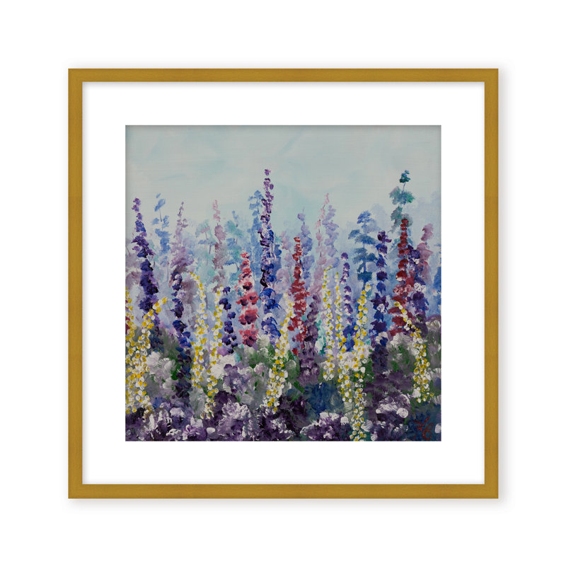 Nature Inspired "Meadow Glow" Canvas Wall Art By , 20" H x 20" W, Framed Print, Brown