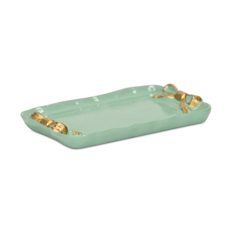 Plateau de meuble-lavabo 8 po Aqua and Gold