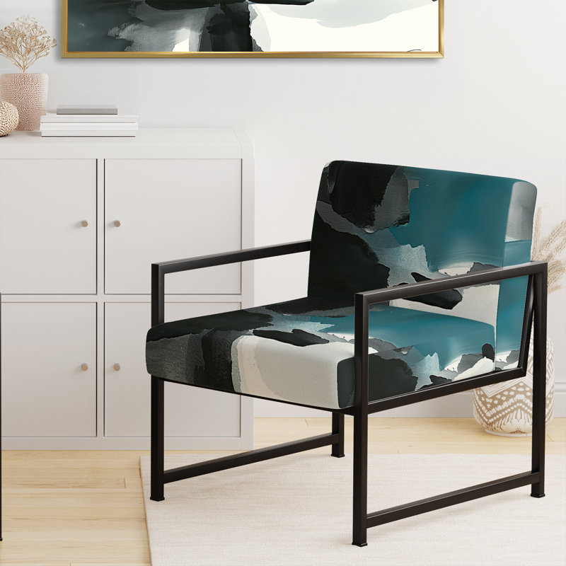 Fauteuil d'appoint rembourré Ferrenby, Noir, noir, noir, noir