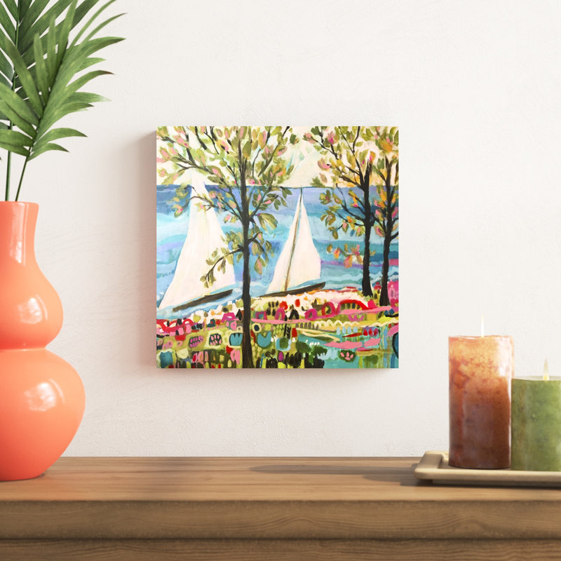 " Nautical Whimsy IV ", 12" H x 12" W x 1.25" D