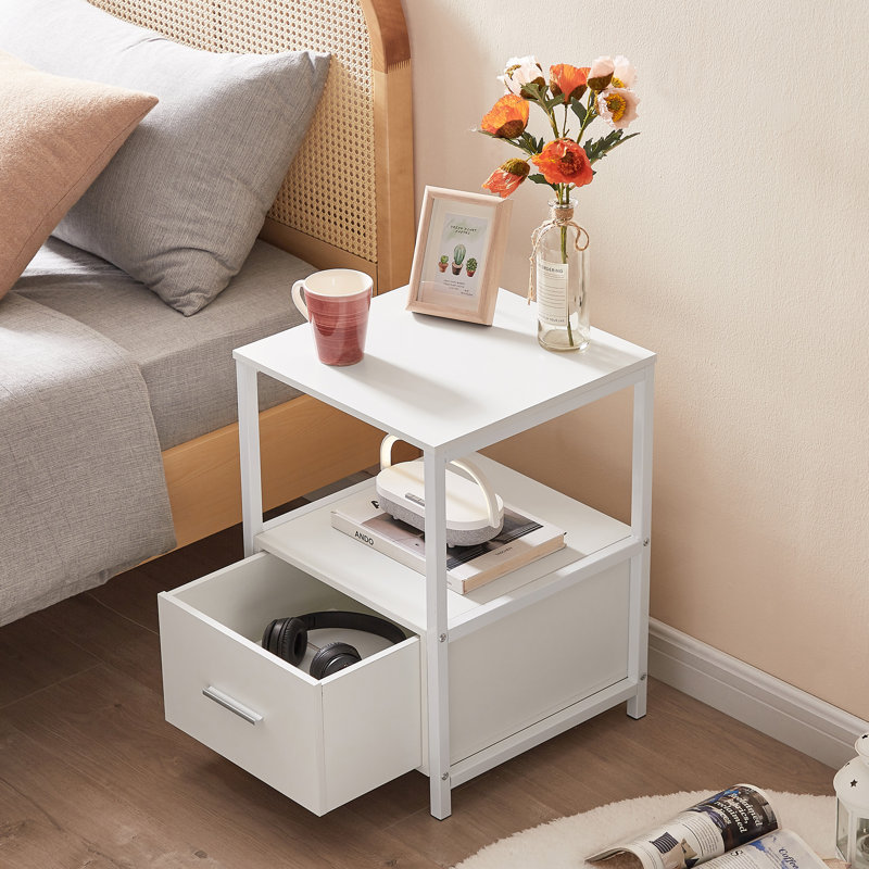Kempst 15.7'' W Nightstand, White