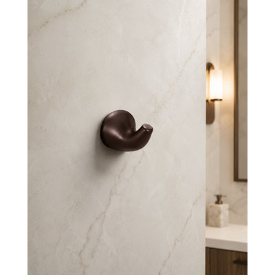 Wall-Mounted Stainless Steel Robe Hook for Bathroom