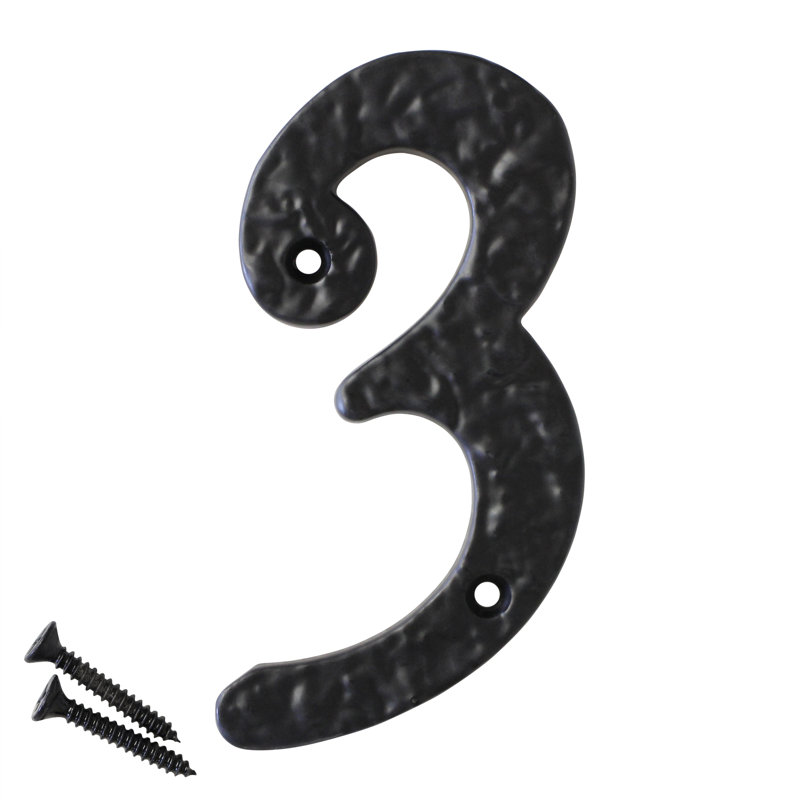 Numéro de maison 4 po, 3