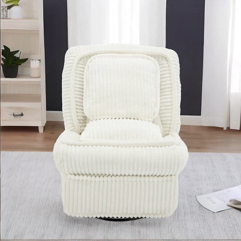 360° Swivel Rocking Single Sofa, Beige