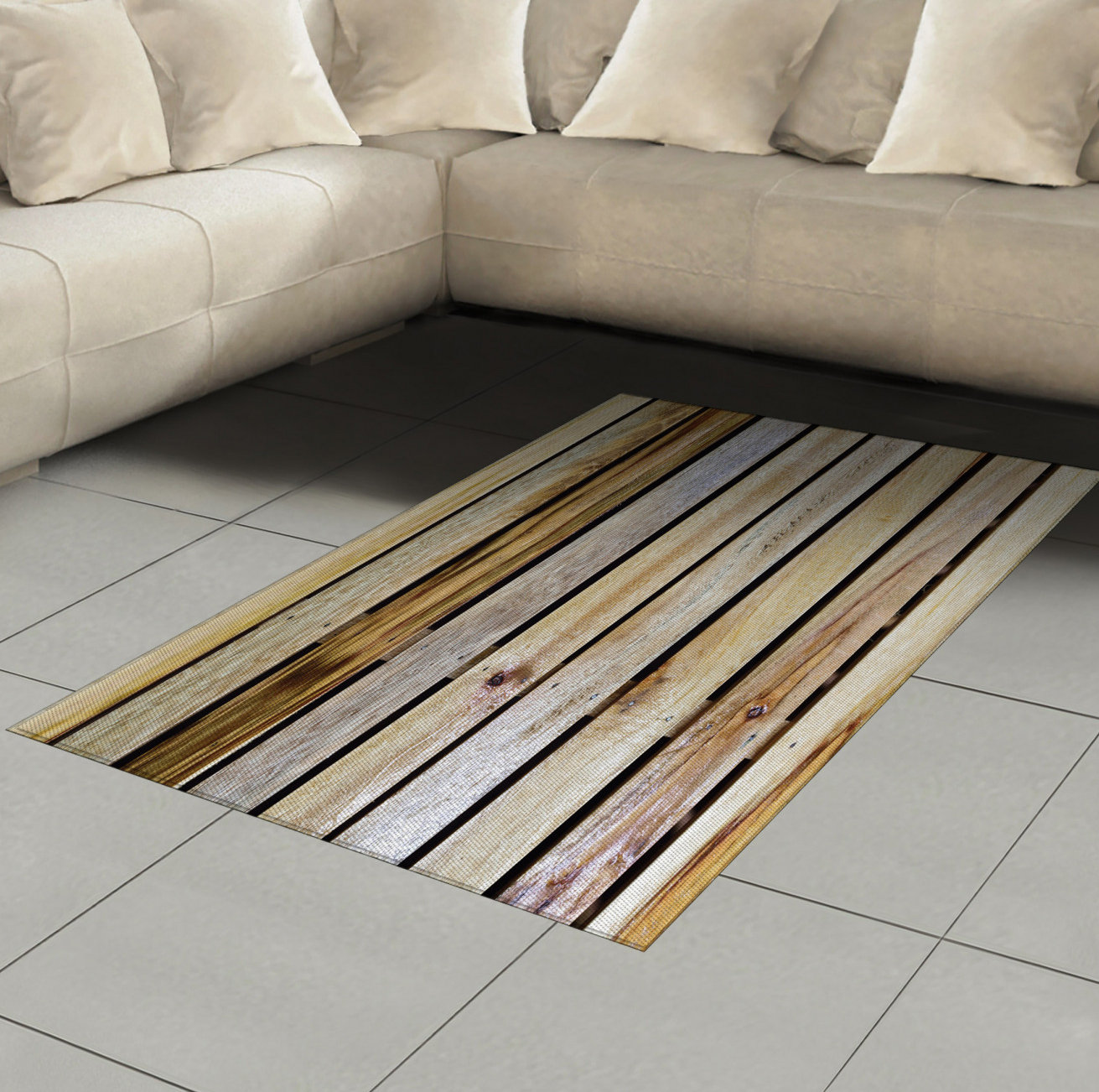 East Urban Home Rustic High Density Long Fiber Poly Threads Decorative ...