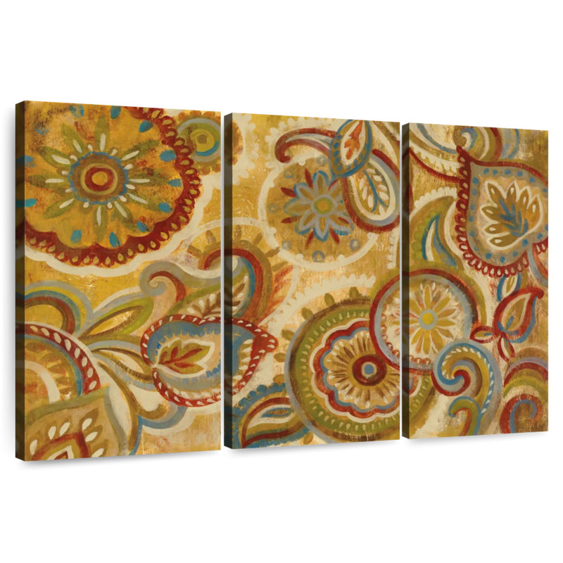 Kerner Mandala And Paisley, 24" H x 38" W