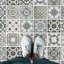 Décalcomanie murale carreaux bleus Azulejo