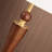 White + Nut-brown + Gold Fabric + Solid Wood + Brass Free form Floor Lamps