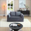 Canapé-lit convertible 2-en-1 pliable, canapé-lit en velours côtelé moderne avec 2 * oreillers, ensemble de canapé-lit modulaire sans dossier avec lit escamotable, canapé-lit pliant pour le salon-618230876