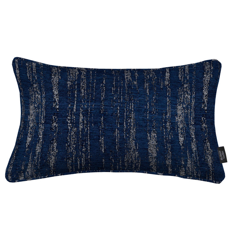 Danyale Abstract Square Cushion, Navy Blue