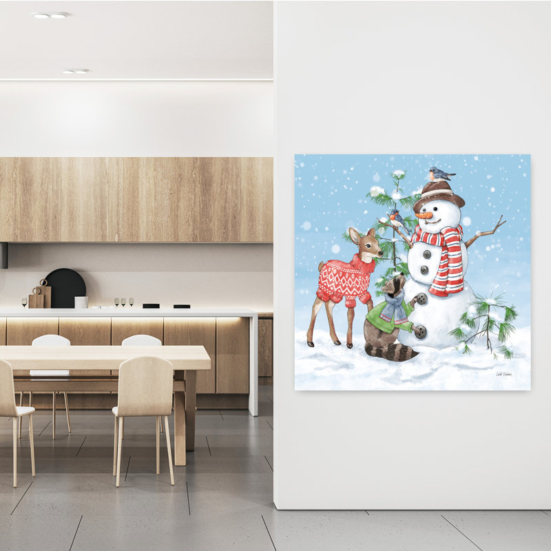 Art contemporain contemporain avec amis, H 48 po x l 48 po