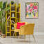 Bouquet rose vif sur giclée jaune, design par Suzanne Allard-1370713651-1370713652