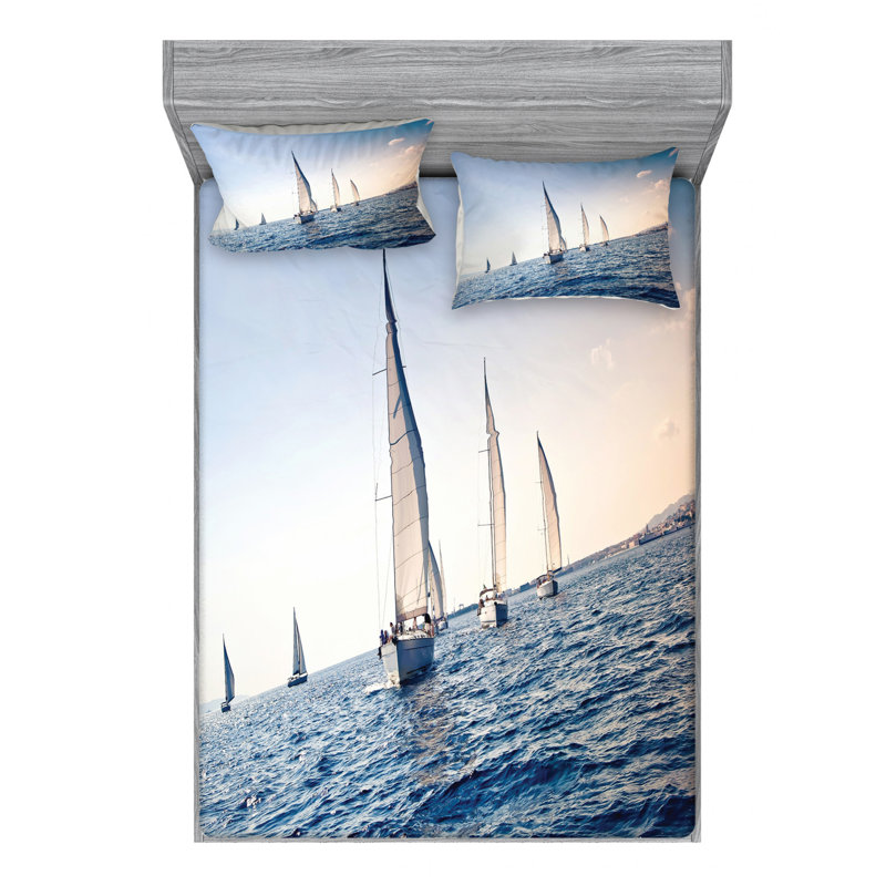 Microfiber Sheet Set, Queen Sheet Set with Fitted Sheet