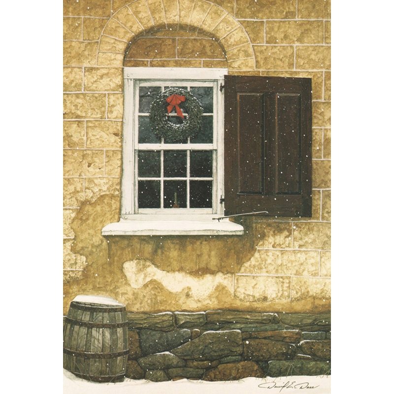 Fenêtre de Noël MCG-D934, H 18 po x l 12 po