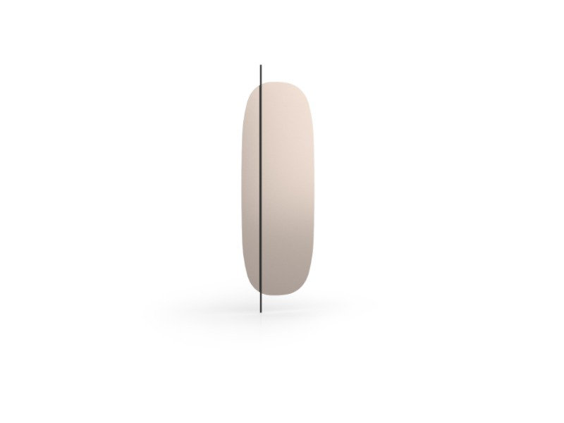 Miroirs de salle de bain, Noir mat / bronze, 23,63 po x 74,88 po