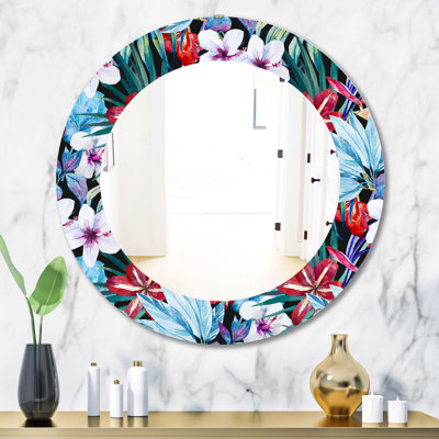 Obsidian Bloom 23 Accent Wall Mirror