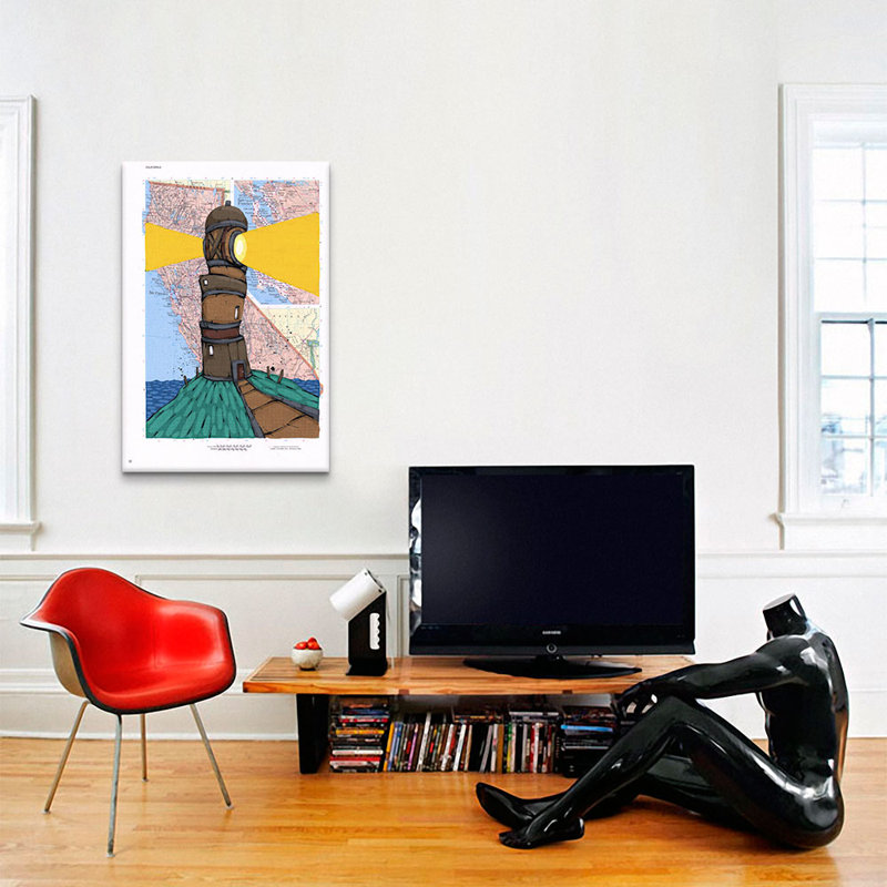 This Old Light Shines by Ric Stultz Painting Print on Wrapped Canvas, No Mat, Wrapped Canvas, 60" H x 40" W x 1.5" D