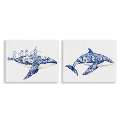 Ensemble de 2 plaques murales Blooming Toile