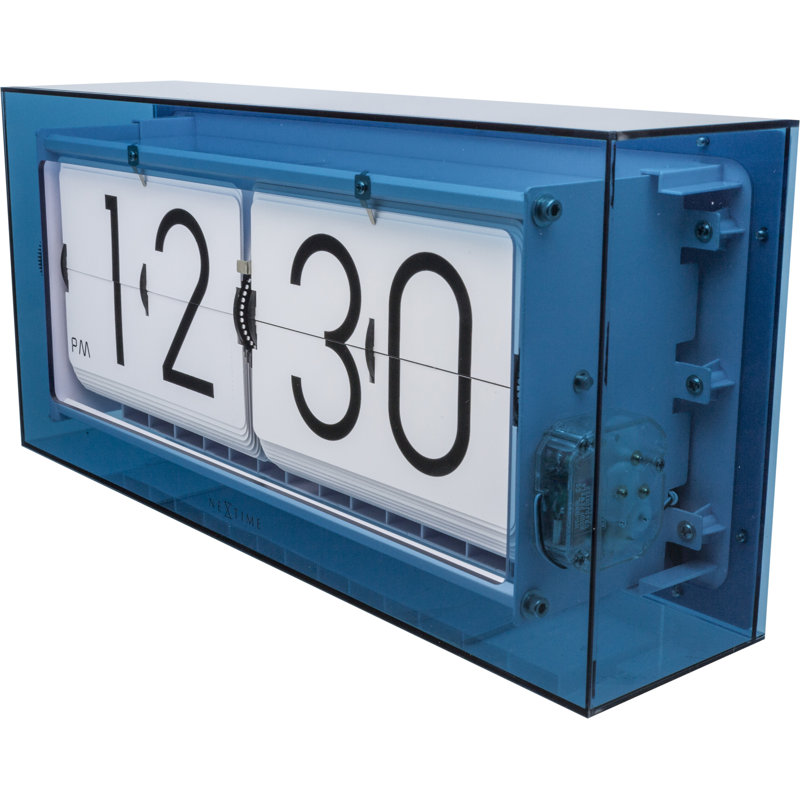 Digital Plastic / Acrylic Quartz Movement / Crystal Tabletop Clock, Blue