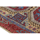 Rug & Kilim’S Turkish Style Rug In Red With Large-Scale Geometric Medallions