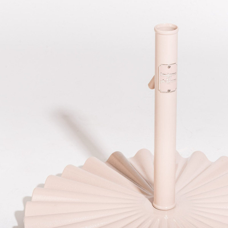 55 Steel Plastic In Ground Umbrella Base, Dusty Pink