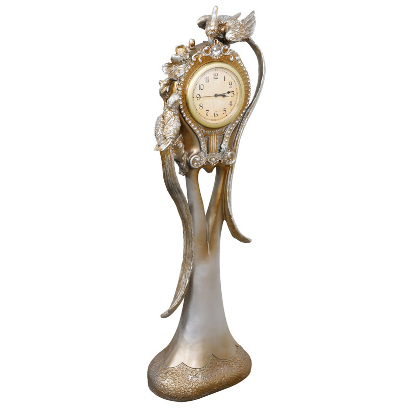 Horloge de table analogique en résine